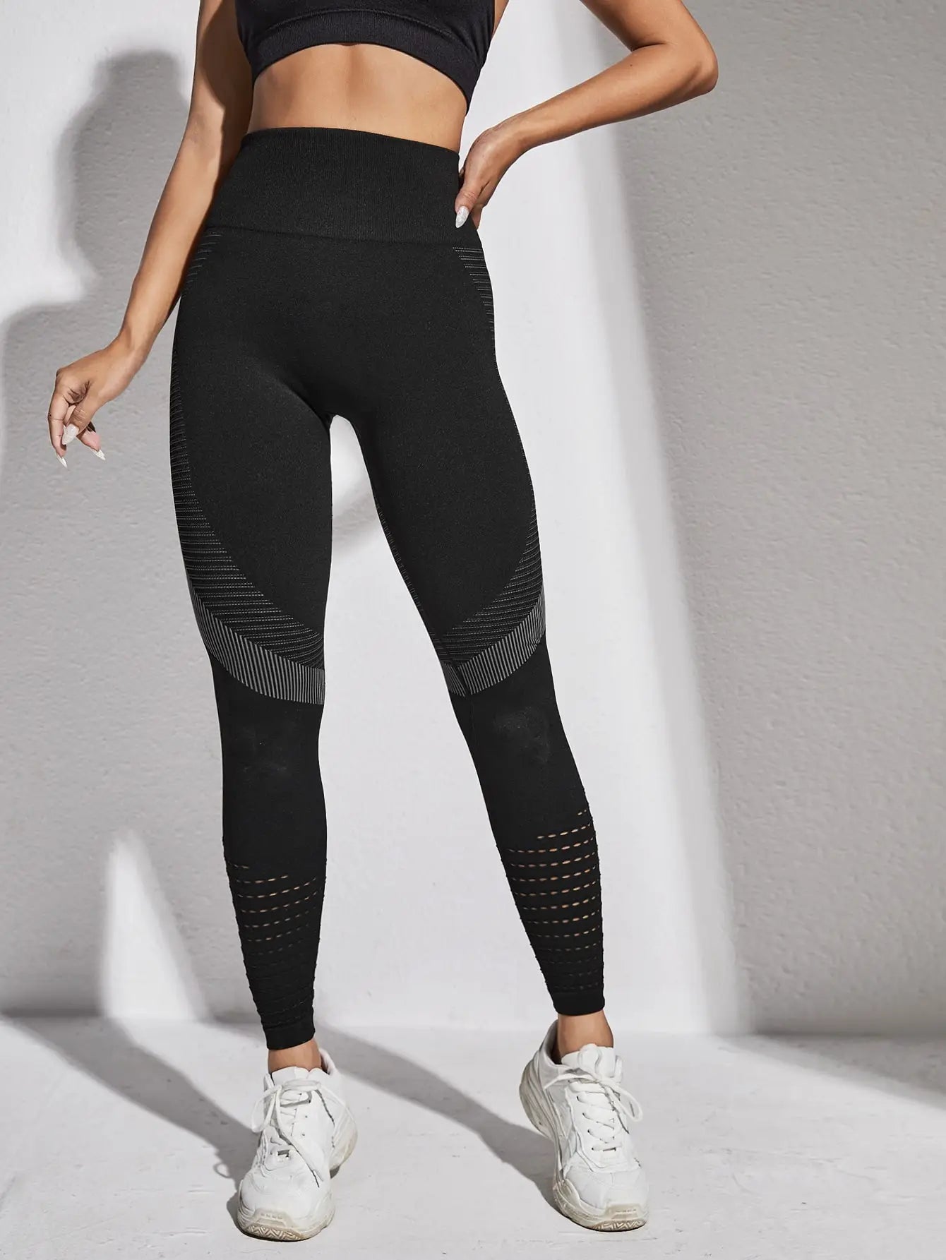Stretchy High Waist Tummy Control Yoga Sports Pants