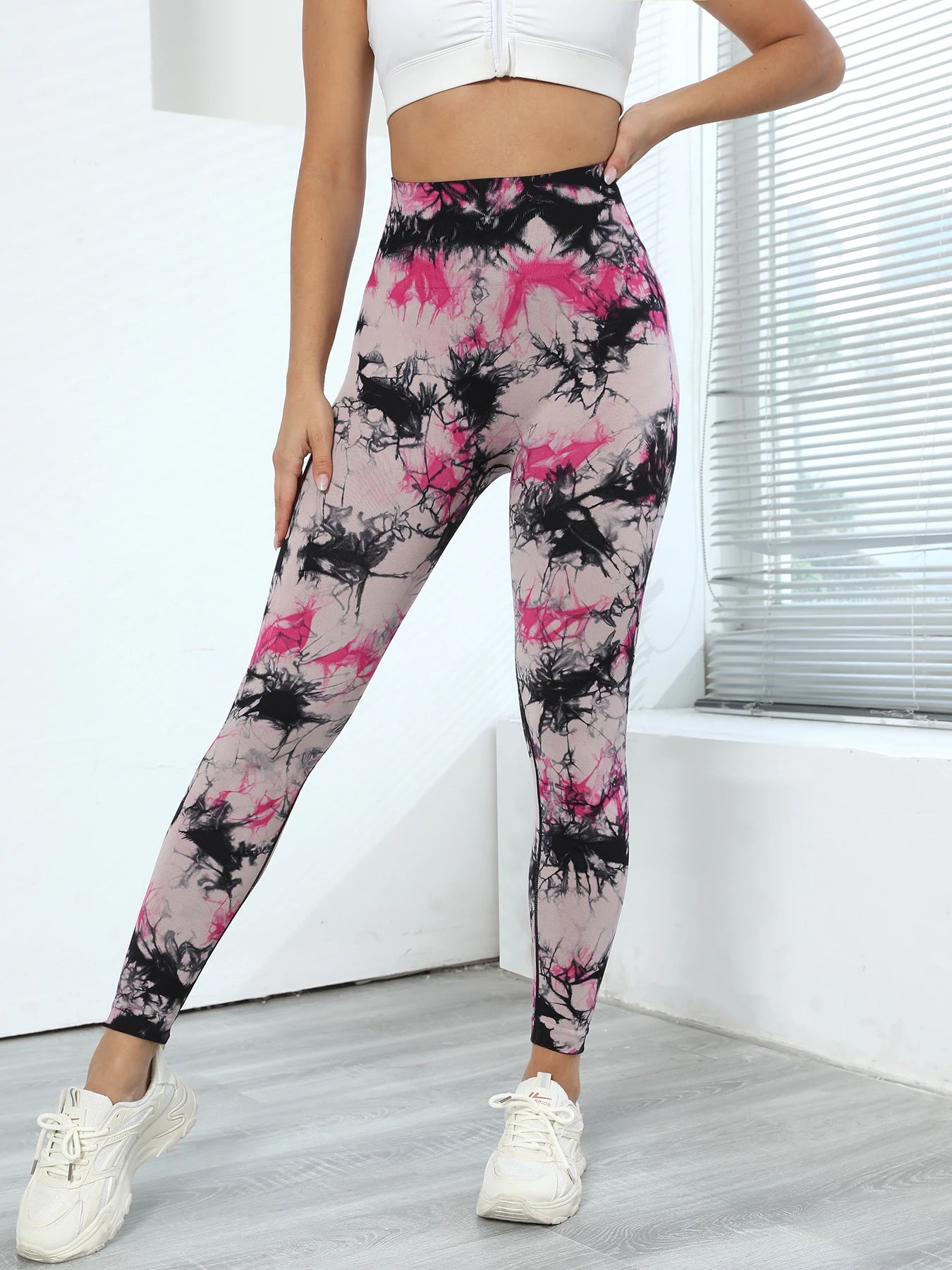 Tie Dye Seamless Leggings for Women