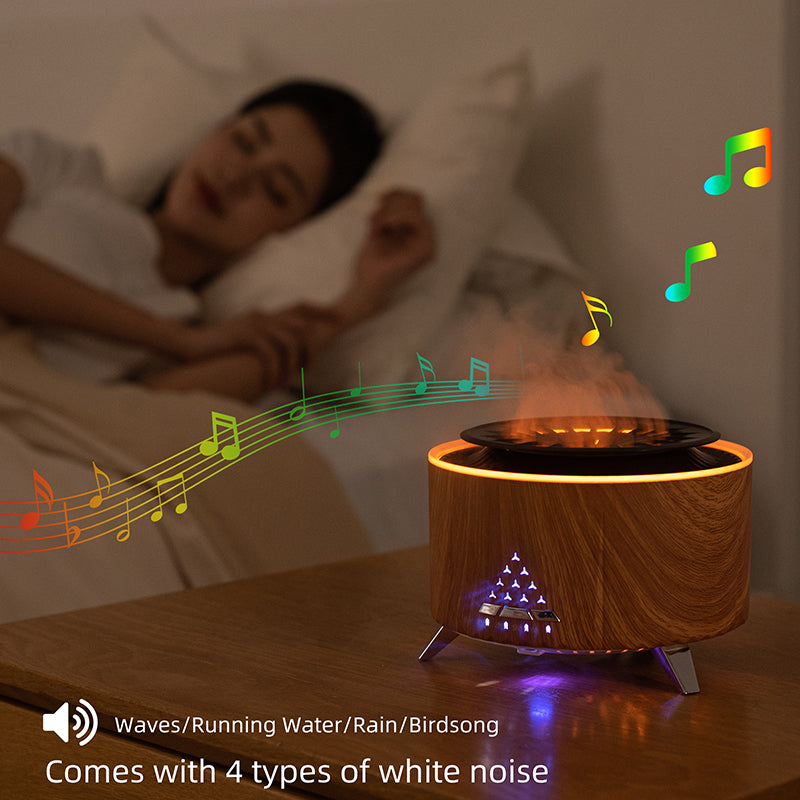 New Arrival Remote Control Volcano Humidifier Diffuser Wholesale Fire Flame Diffuser With Lights