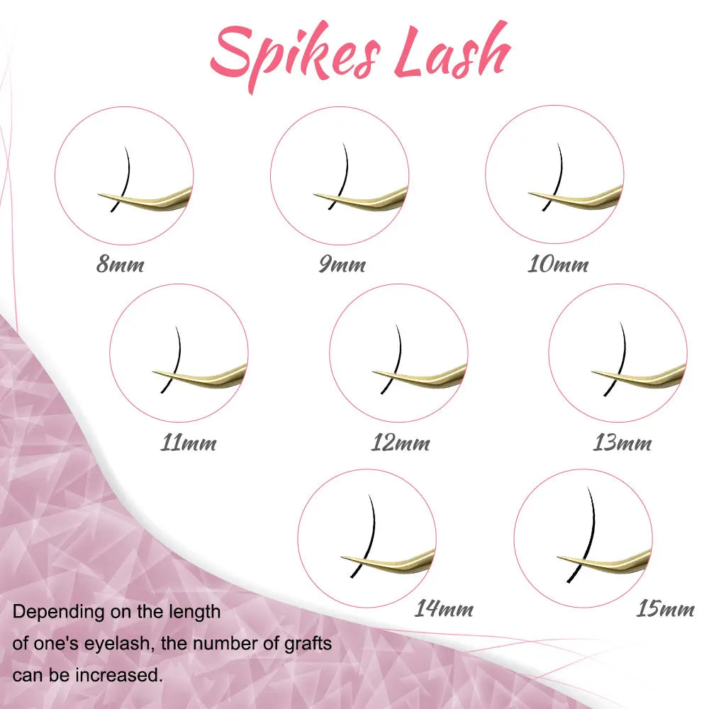 120Fans Premade Spikes Lashes Extensions