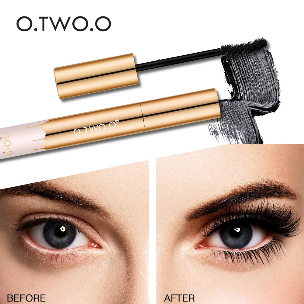 Eye Lashes Brush Beauty Makeup Long-wearing Gold Color Mascara