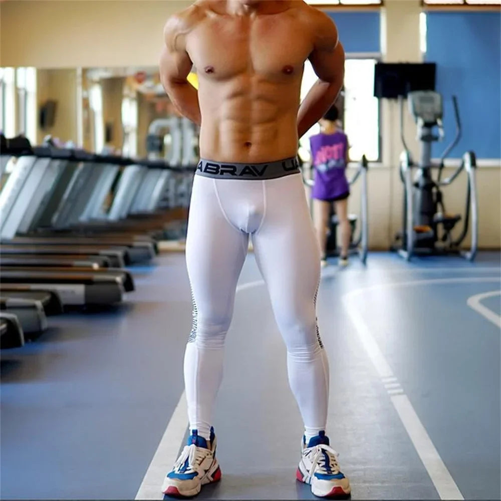 Gym Tights Men Running Leggings