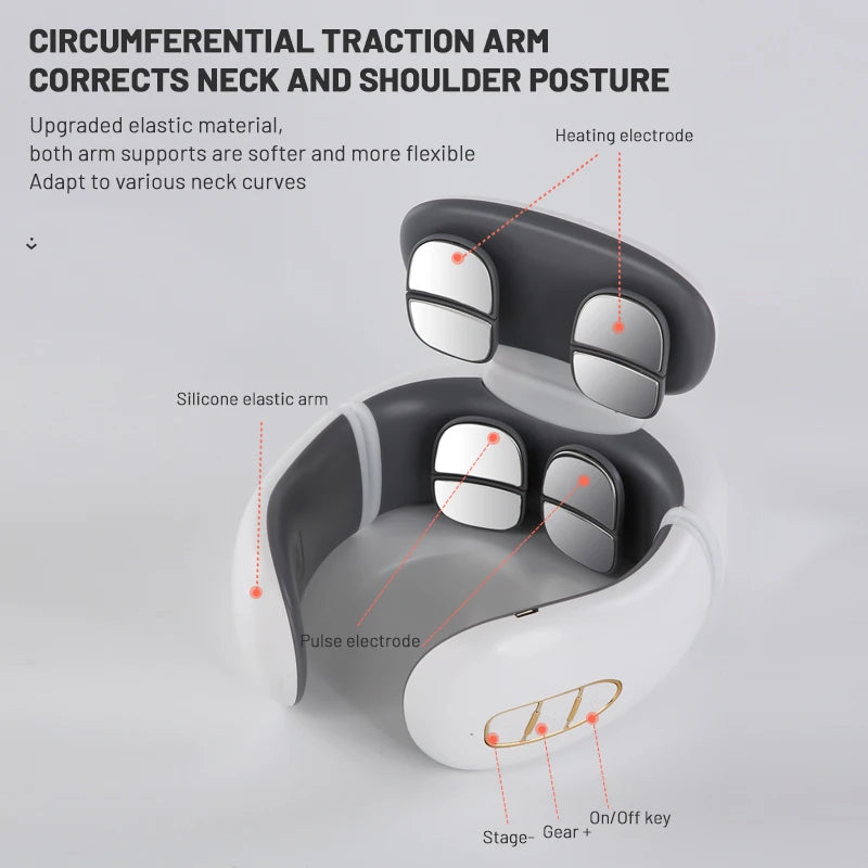 Rechargeable, Magnetic Pulse Neck Massage Instrument