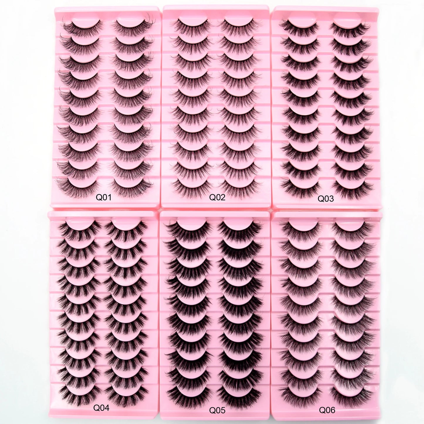 10 Pairs Eyelashes Natural Long 3D Mink Lashes