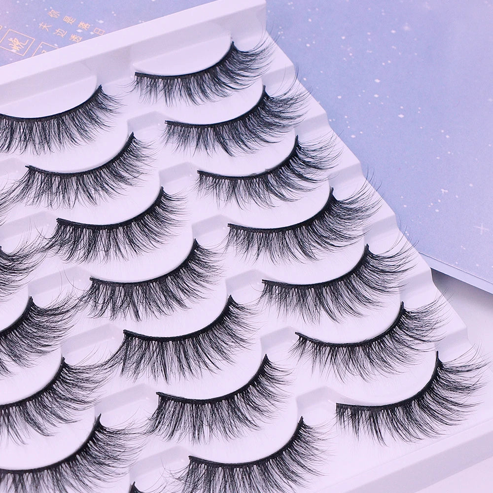 Natural False Eyelashes 5/10/14Pairs Dramatic 3D Mink Lashes