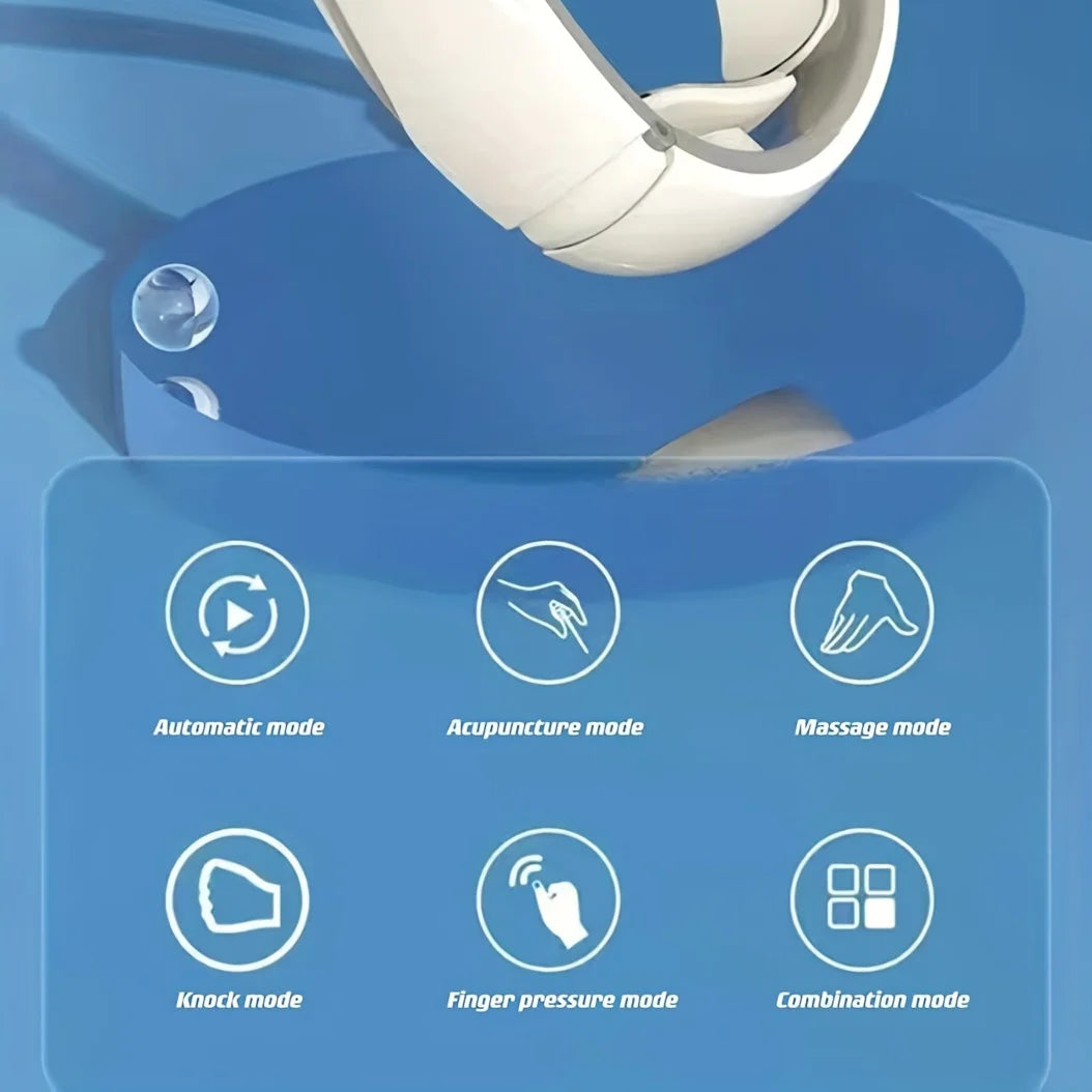 Portable Neck Massager-6 modes, USB Rechargeable