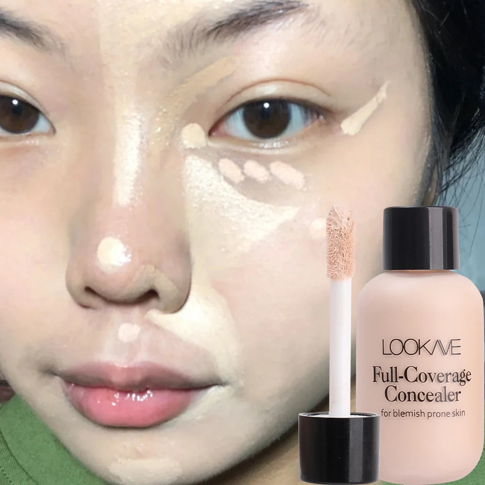Matte Liquid Concealer Foundation Cream Makeup Waterproof Lasting