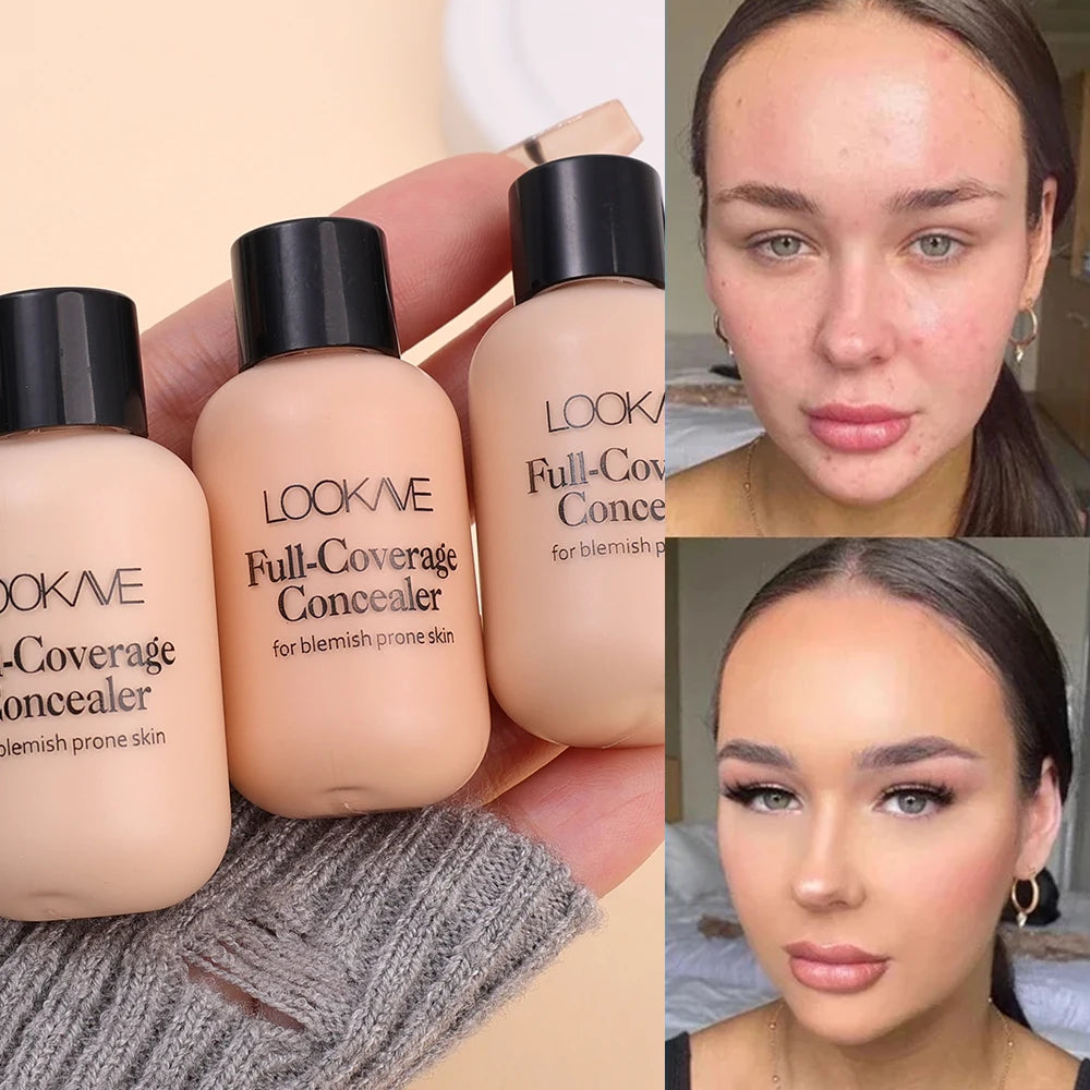 Matte Liquid Concealer Foundation Cream Makeup Waterproof Lasting