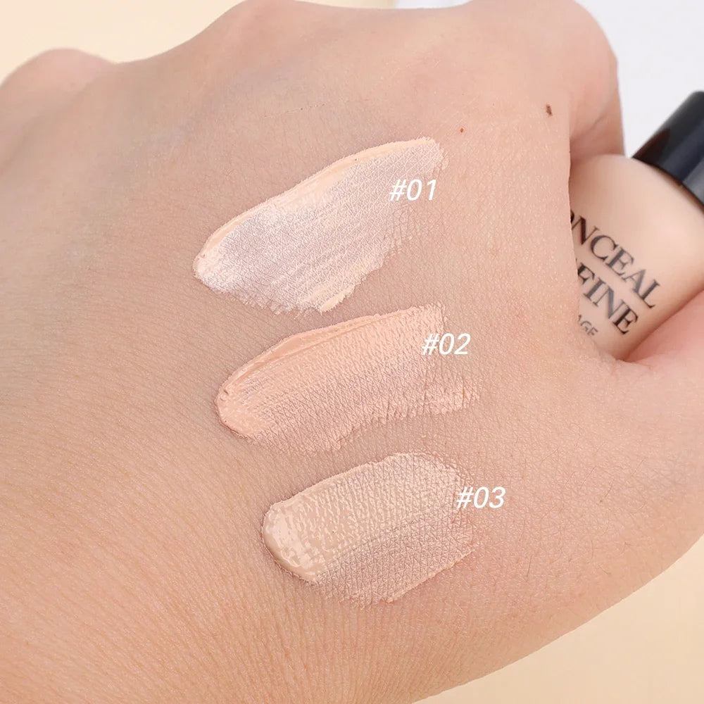 Matte Liquid Concealer Foundation Cream Makeup Waterproof Lasting