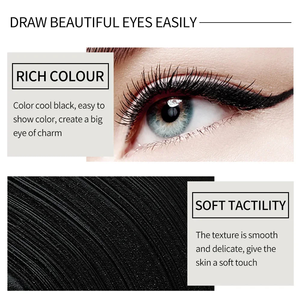 Miss Rose Black Long-Lasting Eye liner Pen Makeup  Waterproof Gel