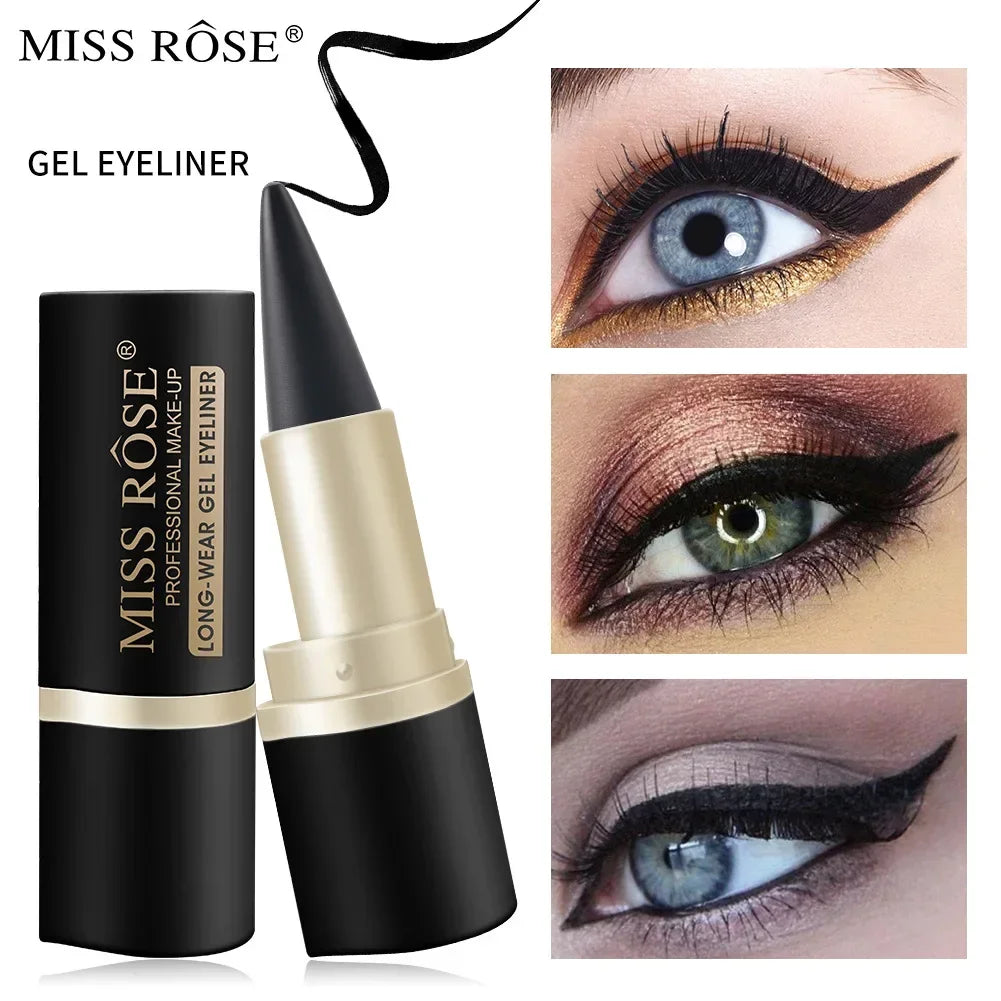 Miss Rose Black Long-Lasting Eye liner Pen Makeup  Waterproof Gel