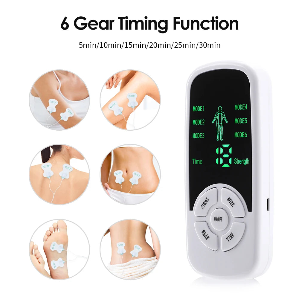 EMS Electric Muscle Therapy Stimulator 6 Modes
